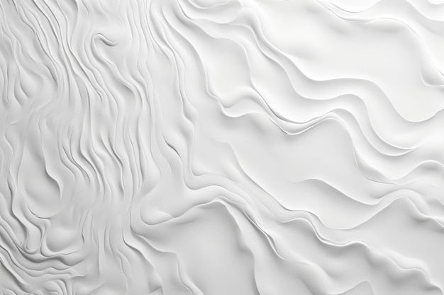 Fundo abstrato minimalista ondulado branco