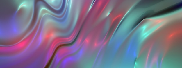 Fundo abstrato multicolor líquido bonito. Ilustração 3D, renderização em 3D.