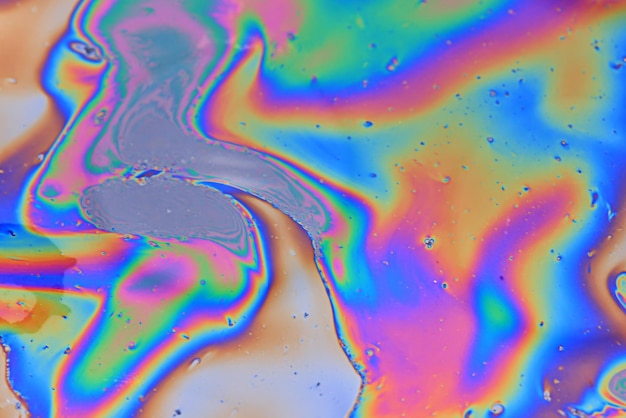 fundo abstrato multicolorido de gasolina, derramamento de óleo abstrato na água