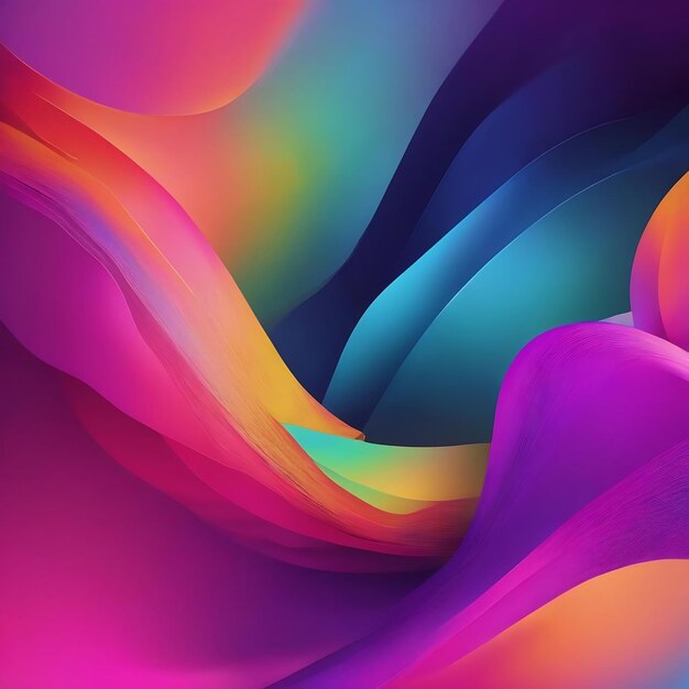 Fundo abstrato para web design poster de gradiente colorido fundo de cor brilhante
