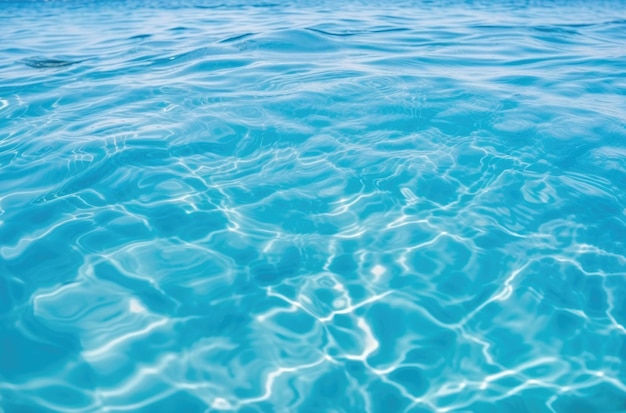 Fundo abstrato piscina de superfície de água azulturquesa praia fundo de superfície de água azul