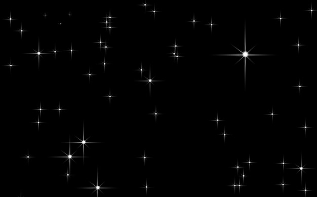 Fundo abstrato preto e branco, céu estrelado infinito deslumbrante universo majestoso.