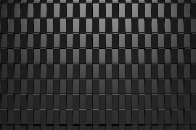 Fundo abstrato preto Superfície de grungeConceito de forma moderna renderização em 3d