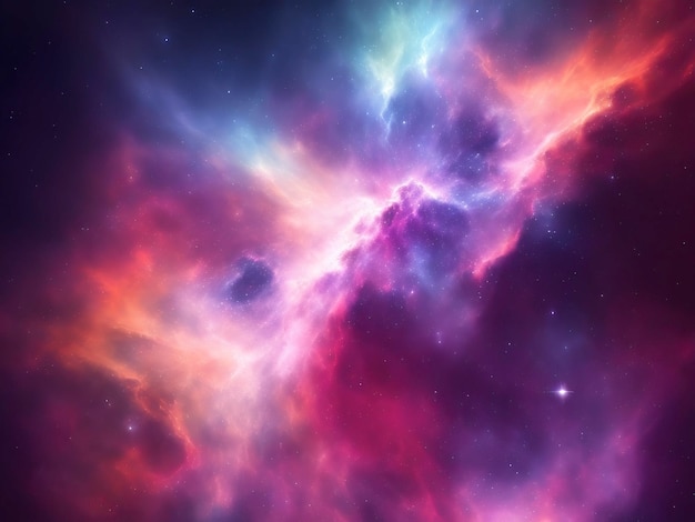 Fundo abstrato que imita a textura de uma nebulosa no espaço AI gerado