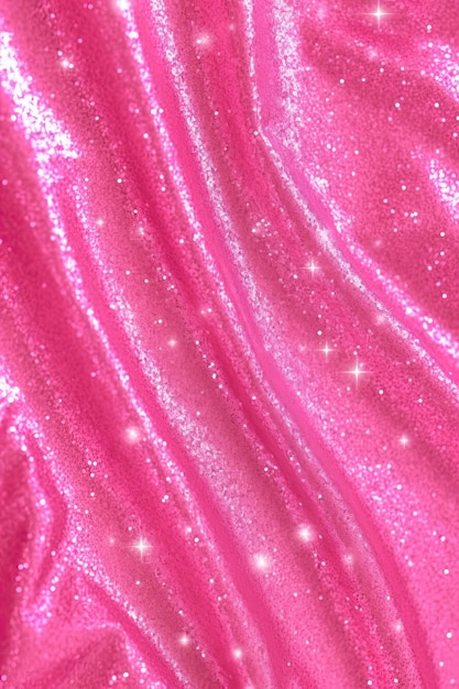 Fundo abstrato rosa brilhante com brilho brilhante e estrelas