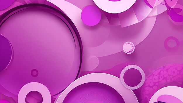 Fundo abstrato rosa e roxo com formas circulares