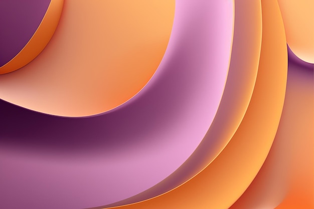 Fundo abstrato roxo laranja forma geométrica moderna para papel de parede banner folheto catálogo capa flyer Generative AI