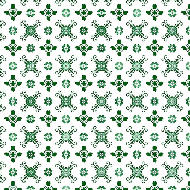 Fundo abstrato tradicional em mosaico verde