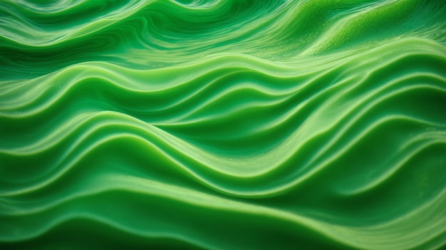 Fundo abstrato verde com linhas suaves e ondas