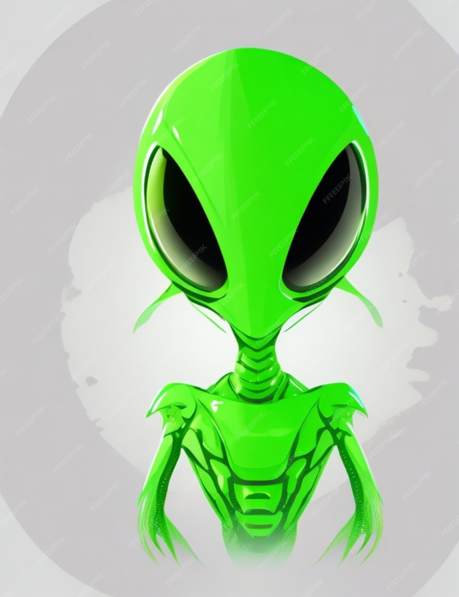 Desenho animado alienígena verde - Stockphoto #27653610