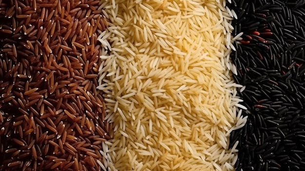 Fundo alimentar de uma textura de arroz