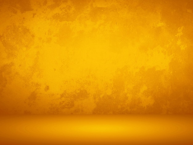 Fundo amarelo abstrato para modelos de web design e estúdio de produtos com cor de gradiente suave