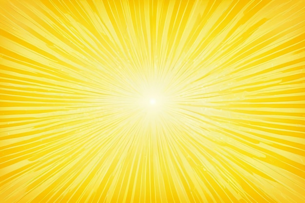 Fundo amarelo brilhante com uma leve textura de explosão solar ai gerada