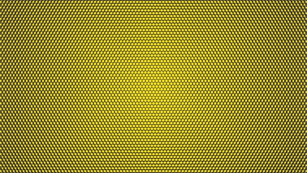 Fundo amarelo da textura do hexágono.