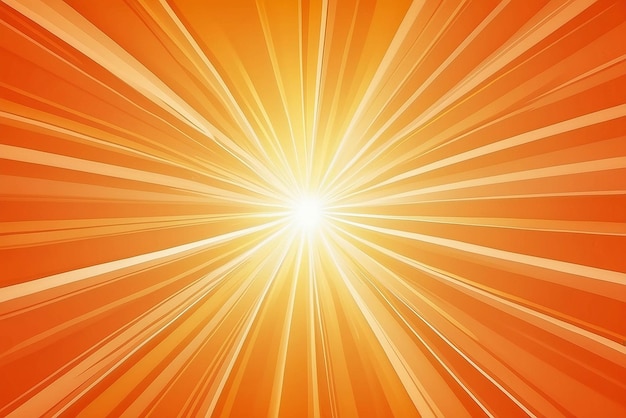 Foto fundo amarelo e laranja incomum com raios sutis de ilustração de estoque de luz