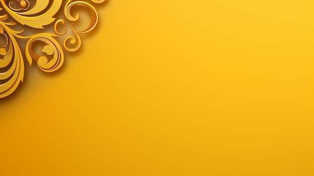 fundo amarelo ornamental clássico