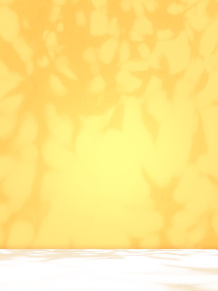 Foto fundo amarelo sombra mesa estúdio sala cozinha parede piso 3d bg sólido pódio cena