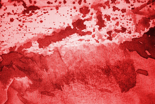 Fundo aquarela abstrato vermelho sangrento