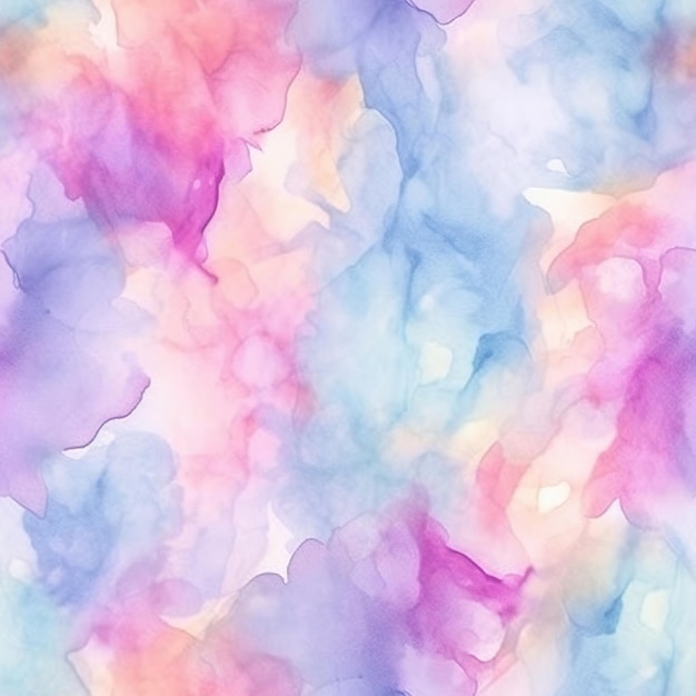 Fundo aquarela com fundo rosa e azul.