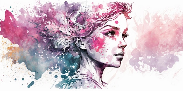 fundo aquarela feminino