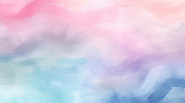 Fundo Aquarela Pastel em Rosa Claro e Azul