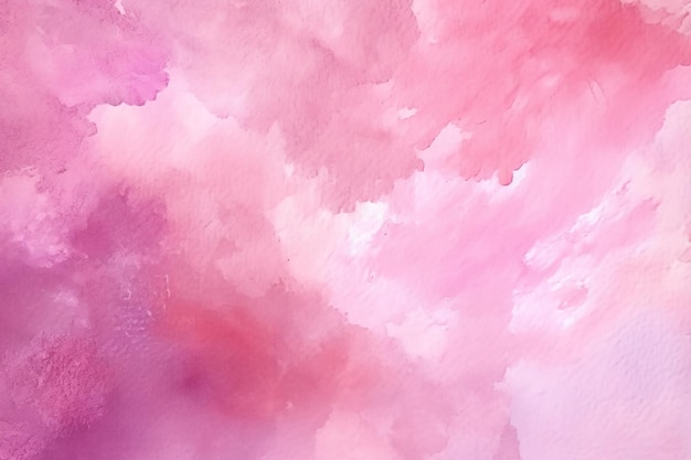 Fundo aquarela rosa com um pincel branco.