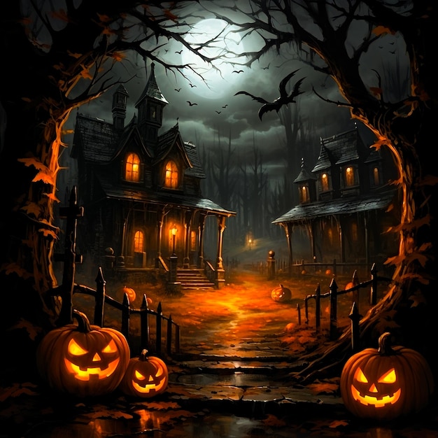 Fundo assustador de Halloween