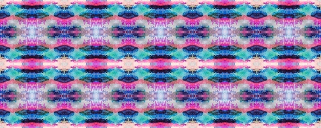 Foto fundo asteca do pincel. design étnico em aquarela. textura aleatória do tapete kilim. padrão geométrico de roupa de banho chevron. azul, vermelho, roxo pastel divertido retângulo ikat rapport. padrão sem emenda étnico.