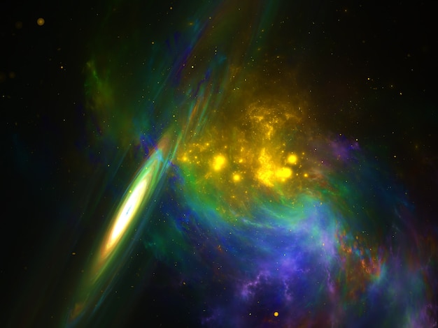 Fundo astronômico da galáxia nebulosa