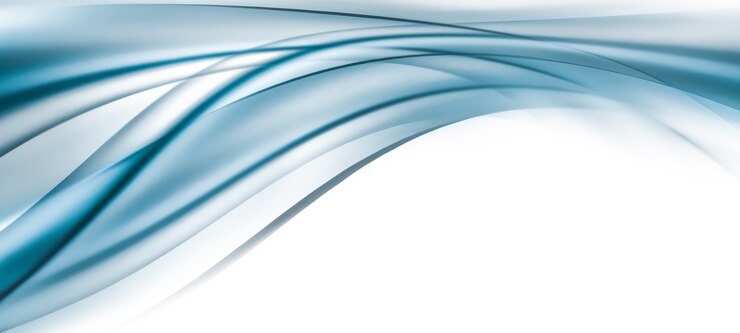 Fundo azul abstrato com linhas suaves brilhantes