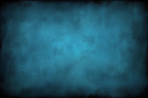 fundo azul abstrato ou papel escuro com spotlight central brilhante e quadro de borda de vinheta preta com grunge vintage