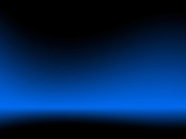 Fundo azul abstrato para modelos de web design e estúdio de produtos com cor de gradiente suave