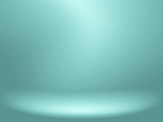 Fundo azul abstrato para modelos de web design e estúdio de produtos com cor de gradiente suave