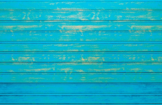 Fundo azul da textura das placas de madeira. Efeito vintage