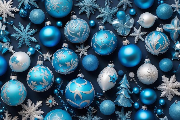 Fundo azul de Natal