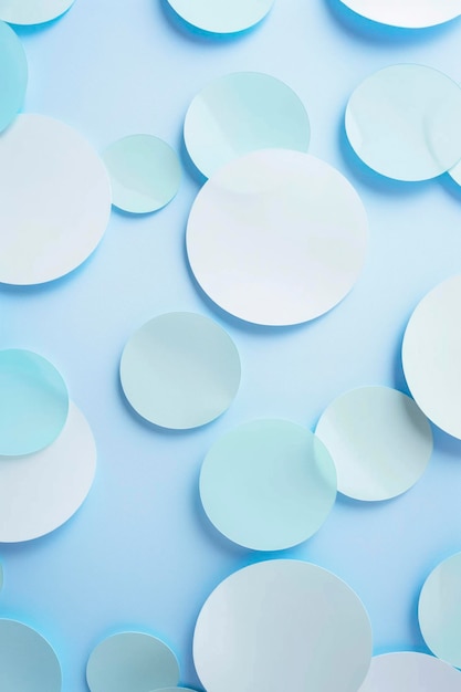 Fundo azul gradiente com tema de círculo