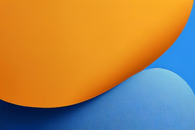 Fundo azul laranja abstrato para cartaz de papel de parede modelo de banner elegante parede do site generativo ai