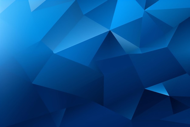 Fundo azul poligonal com formas abstratas