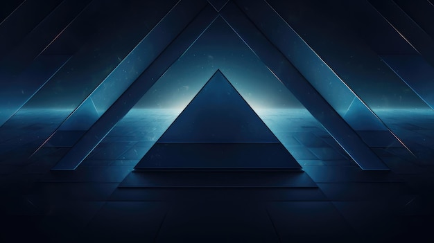 Foto fundo azul preto moderno triângulo azul escuro papel de parede geométrico