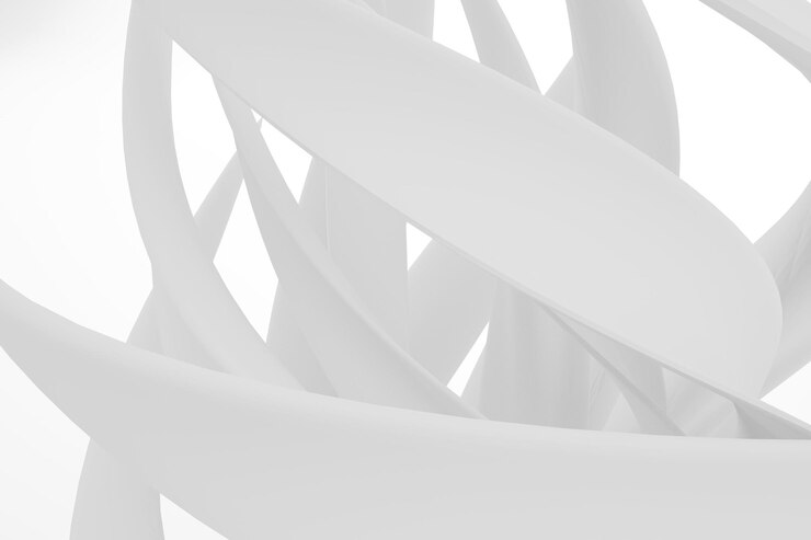 Foto fundo biomórfico 3d branco