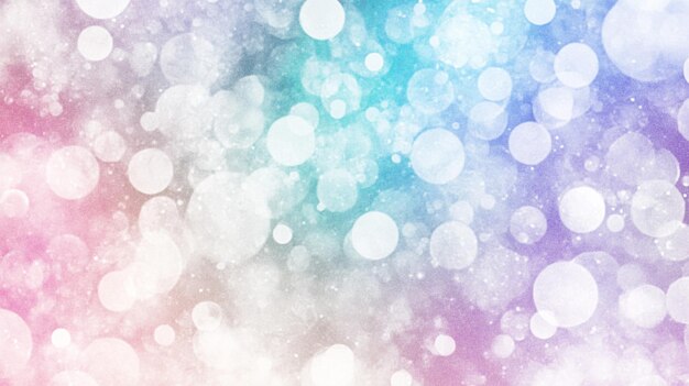 Fundo bokeh abstrato com cores pastel e círculos claros