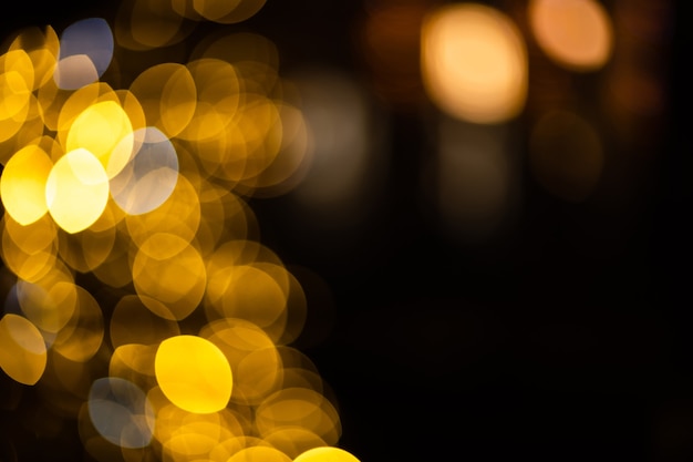 Fundo bokeh abstrato dourado