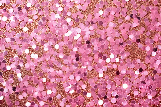 fundo bokeh de confete com brilho rosa suave