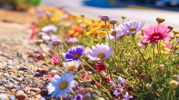Fundo bonito da natureza azulTranquilo Foto macro incrível Flor da primaveraDesign criativoExtremo
