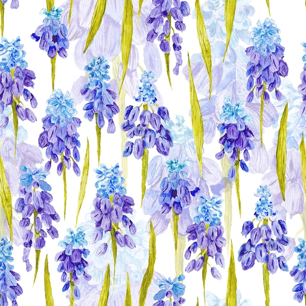 Foto fundo botânico romântico pintado à mão sem costura para design de evento de papel de parede têxtil conceito de primavera adorável