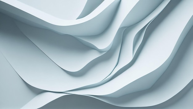 fundo branco 3D abstrato Ai Generative