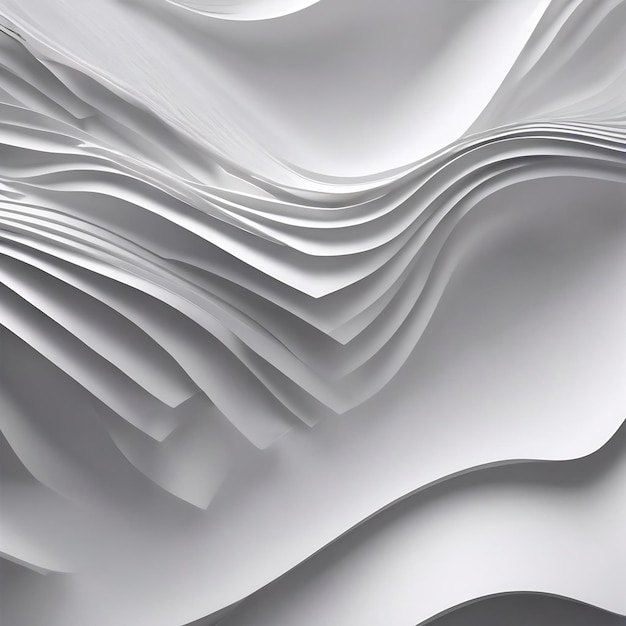 fundo branco 3d render ondas formas textura de fundo branco limpo imagens de fundo jpg