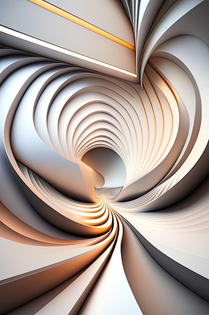 fundo branco abstrato 3D