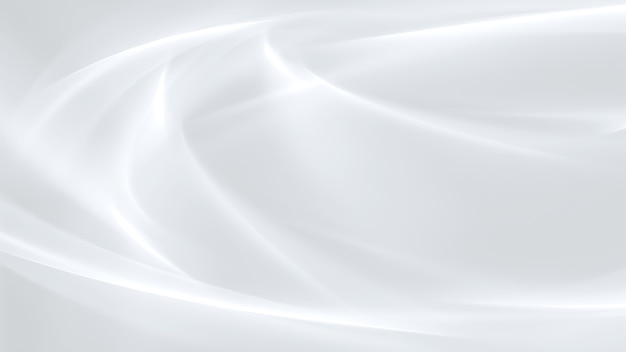 Fundo branco abstrato com linhas onduladas lisas