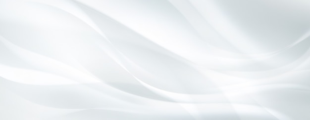 Fundo branco abstrato com linhas onduladas lisas